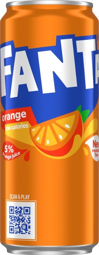 Gāzēts dzēriens FANTA Orange, bundžā, 0.33l(DEP)